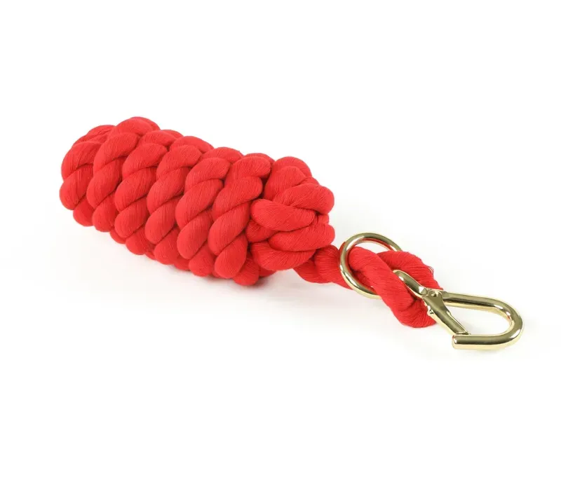 Shires Plain Lead Rope - Red