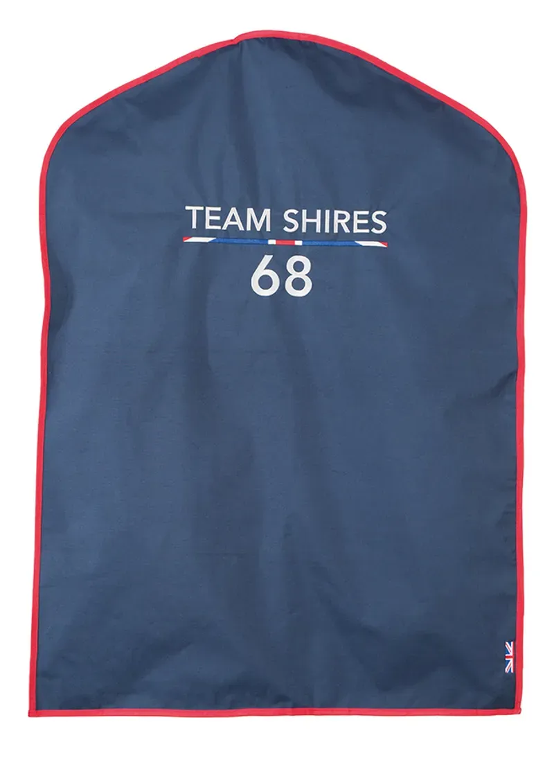 Shires Team Garment Bag - Navy/Red
