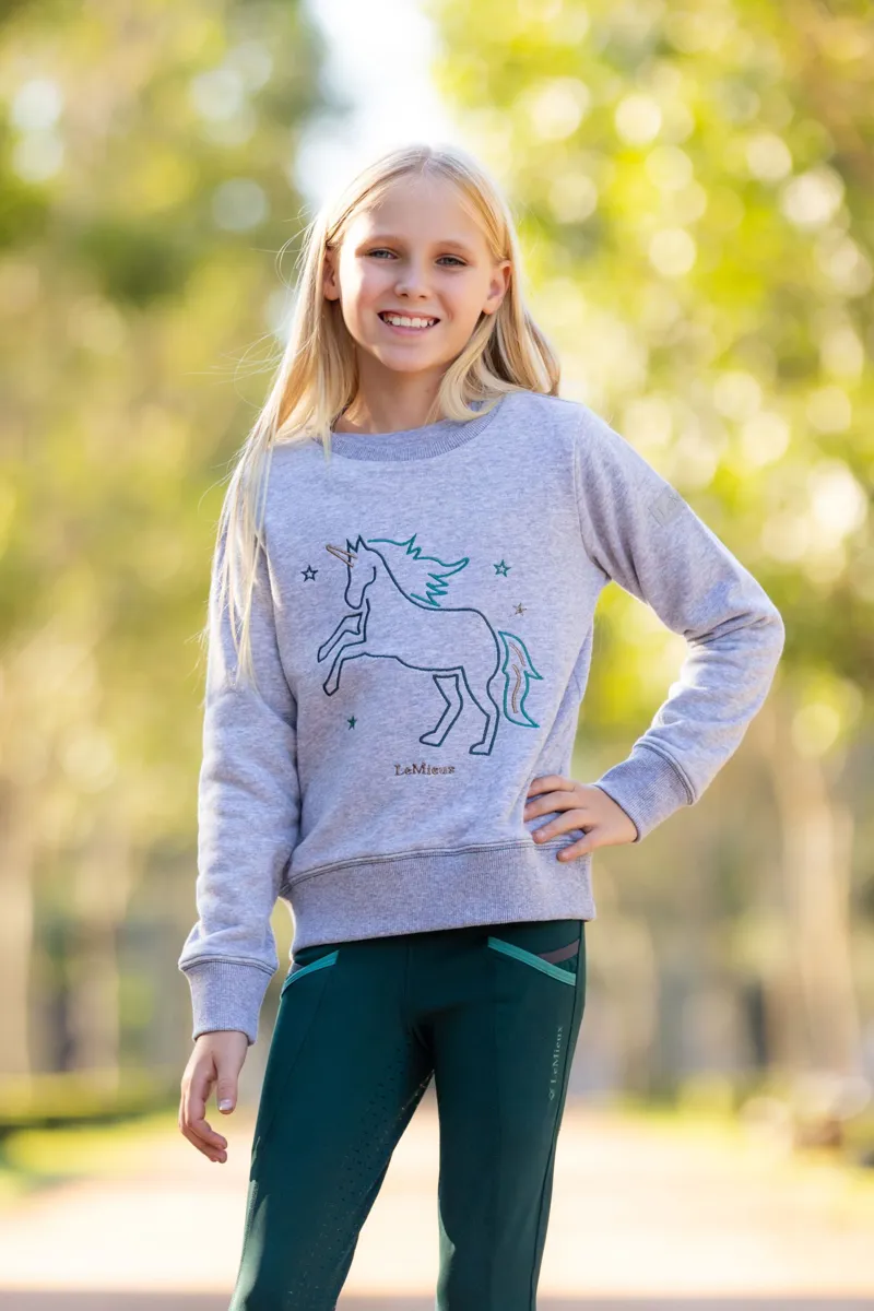 LeMieux Mini Camilla Crew Jumper - Grey-1