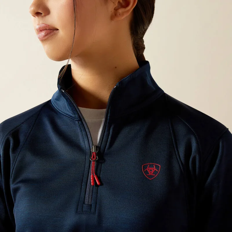 Ariat Team EQ 1/2 Zip Pullover Ladies - Navy-4