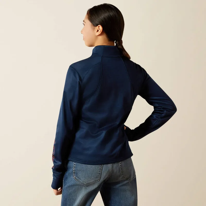 Ariat Team EQ 1/2 Zip Pullover Ladies - Navy-1