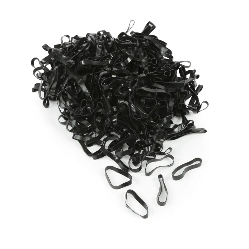 Shires EZI-GROOM Silicone Plaiting Bands - Black