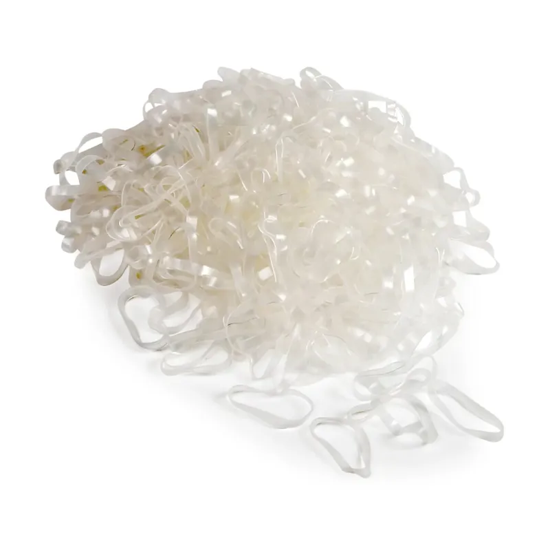 Shires EZI-GROOM Silicone Plaiting Bands - White