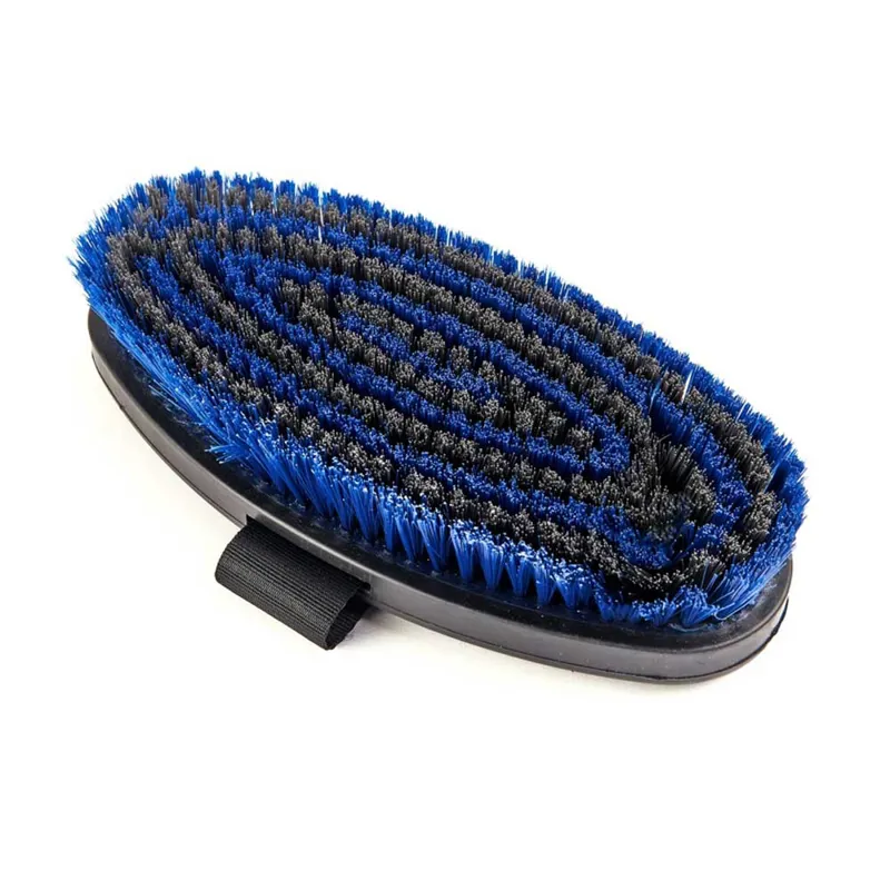 Shires Ezi-Groom Body Brush - Navy-1