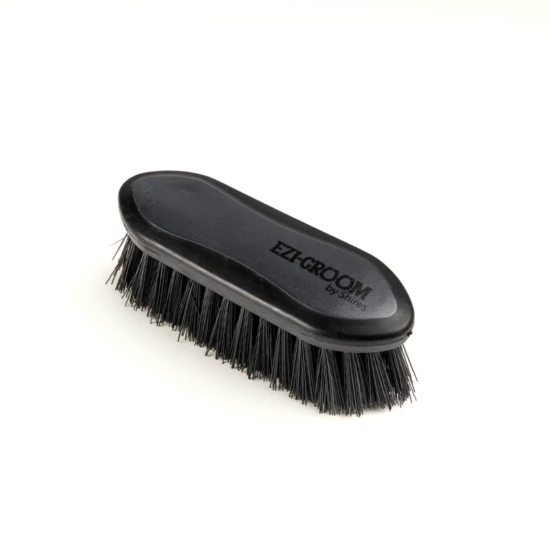 Shires EZI-GROOM Grip Dandy Brush - Black