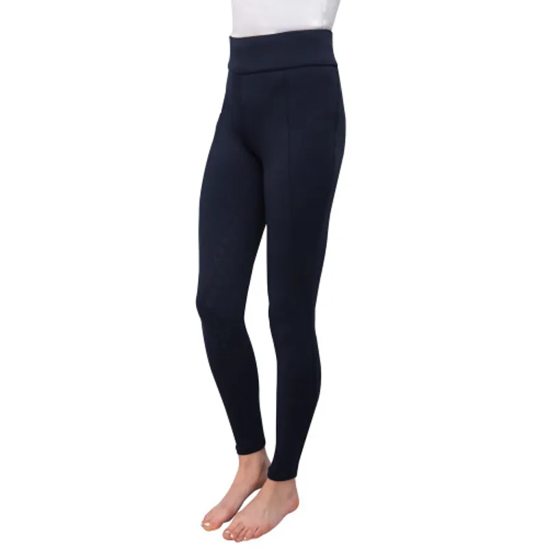 Hy Equestrian Melton Riding Tights - Navy - Xs
