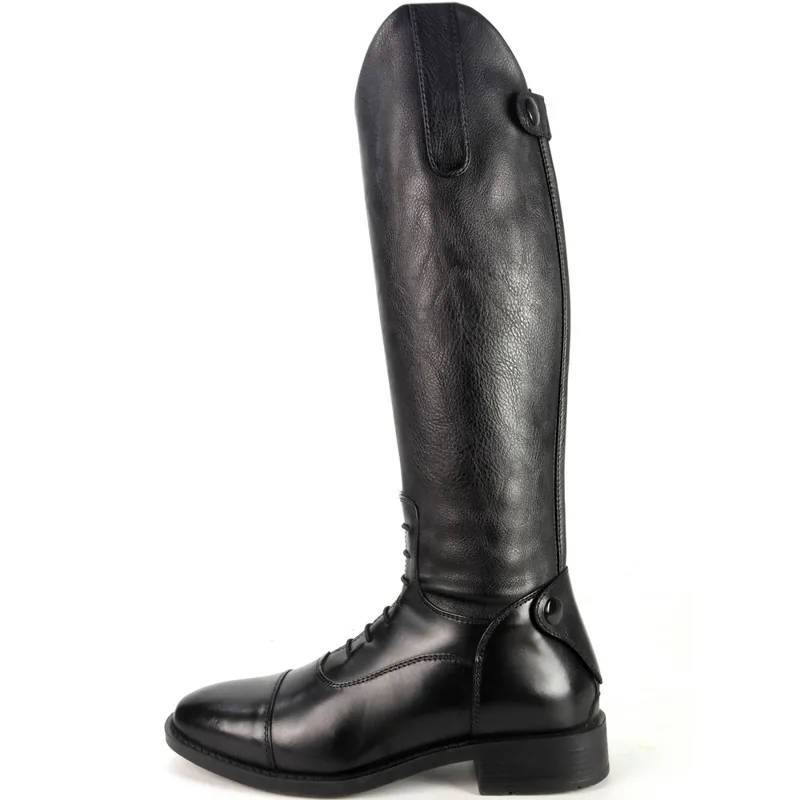 Brogini Como Piccino Kids Plain Top Long Riding Boot - Black