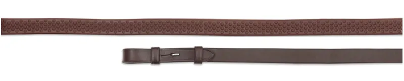 Shires Velociti GARA Soft Rubber Reins 61 inch x 3/4 - Havana