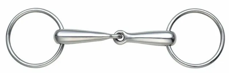 Shires Hollow Mouth Loose Ring Snaffle 4.5 inch