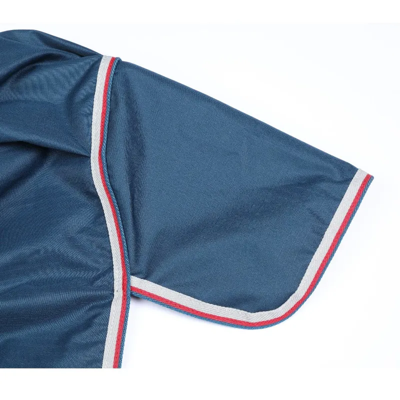 Shires Tempest Turnout Lite Rug with Neck - Blue-3