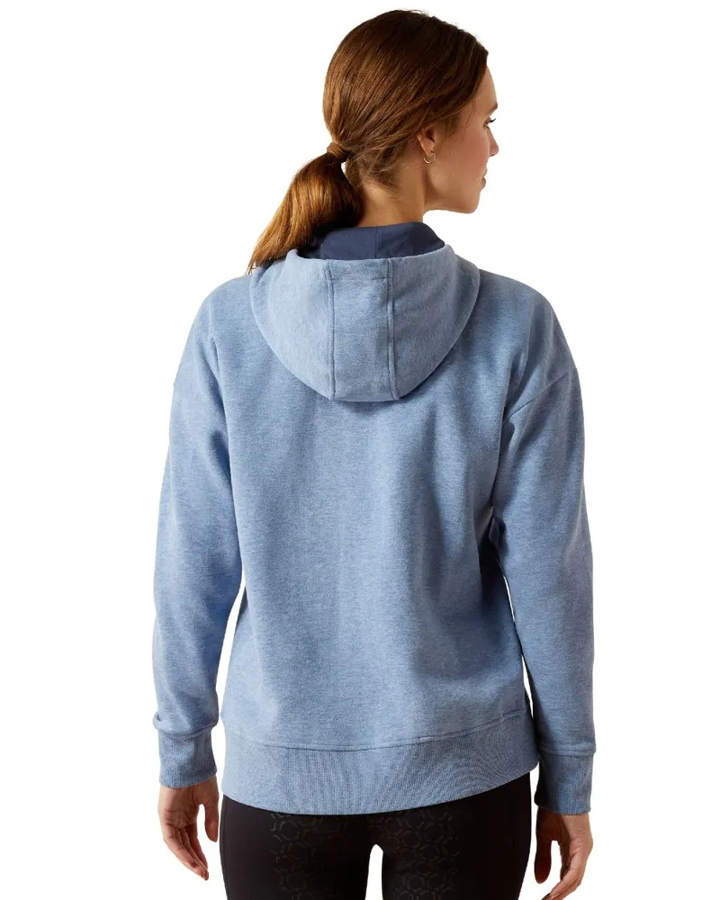 Ariat Rabere 2.0 Ladies Hoodie - China Blue Heather-1