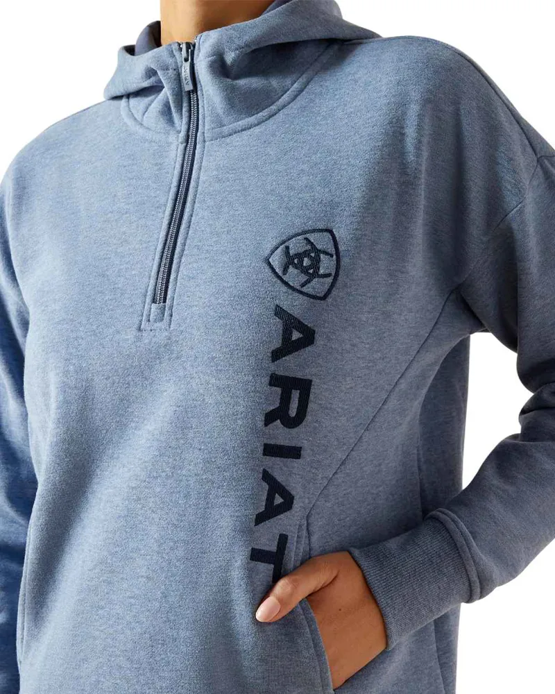 Ariat Rabere 2.0 Ladies Hoodie - China Blue Heather-3