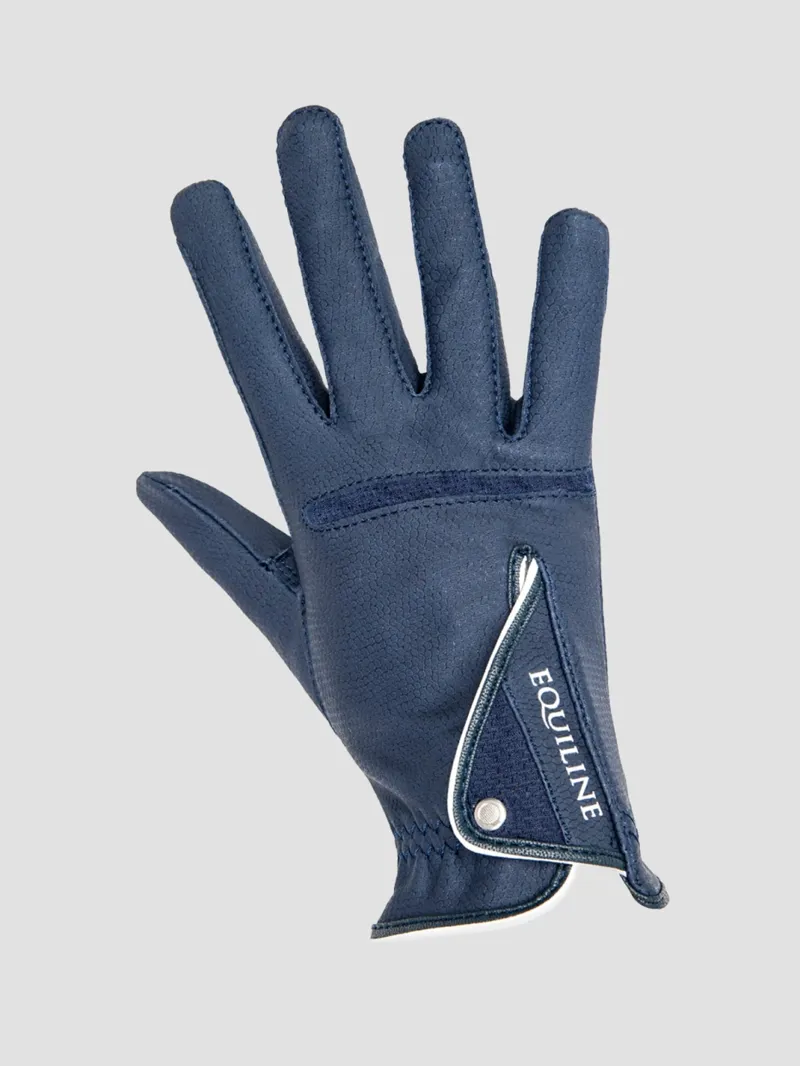 Equiline Guant Summer Riding Gloves - Navy