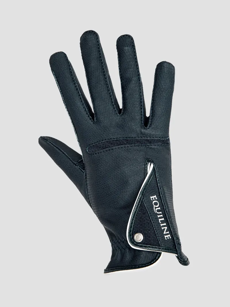 Equiline Guant Summer Riding Gloves - Black
