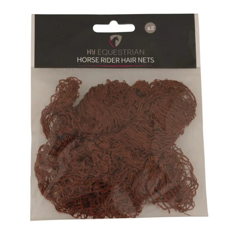 Hy Equestrian Hairnets  Standard - Mid Brown