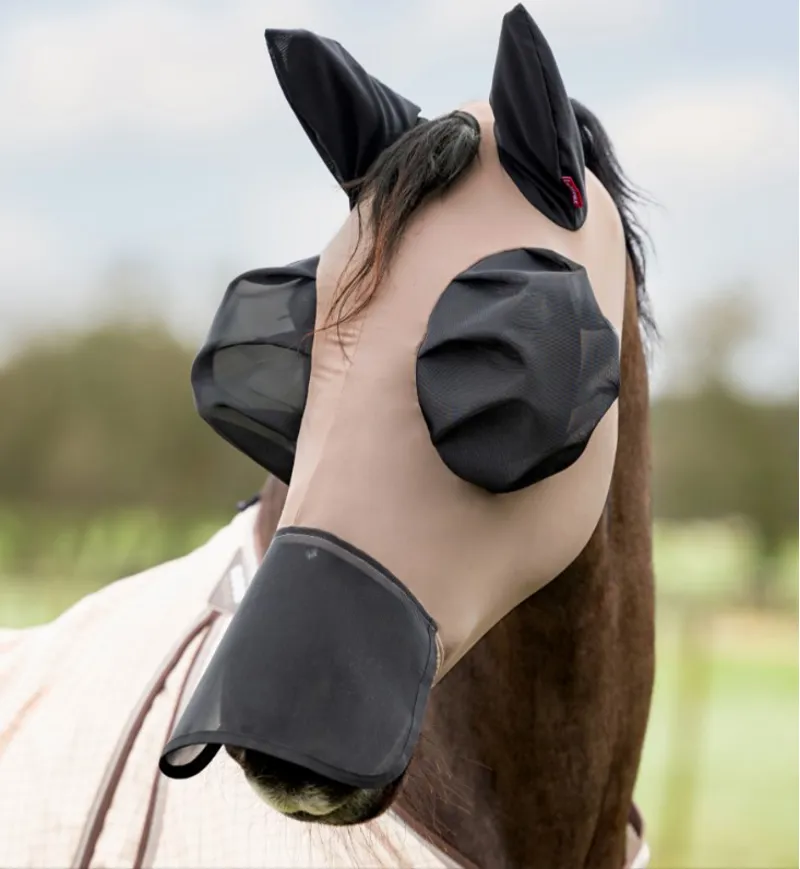 LeMieux Bug Relief Full Fly Mask - Walnut