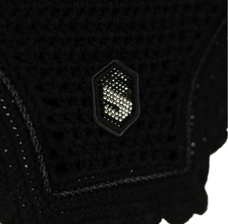 Samshield Sound Shield Swarovski Fly Hood - Black Large-1