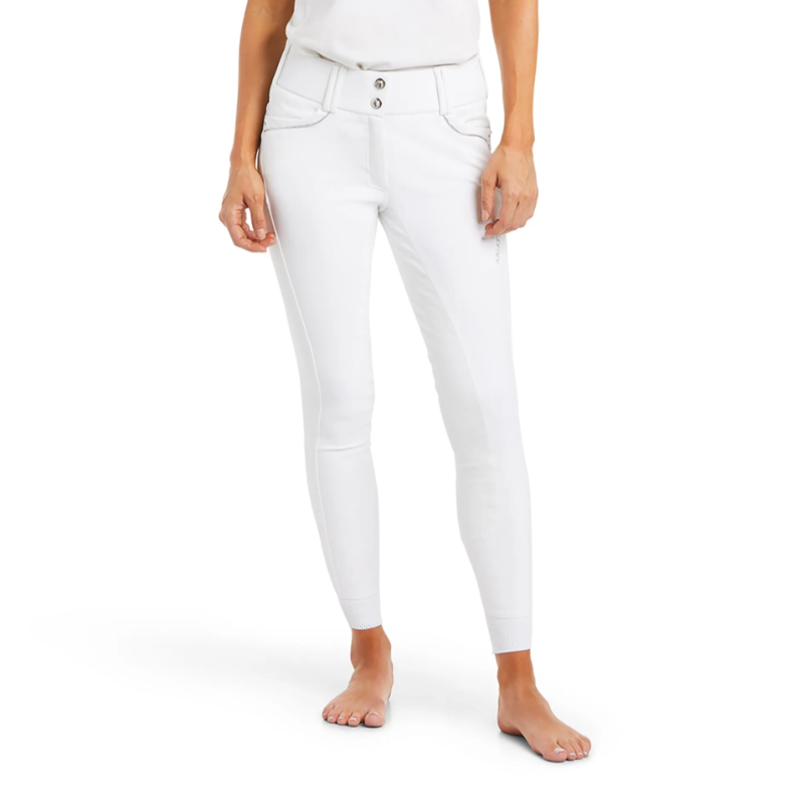 Ariat Tri Factor Full Seat Grip Breeches White - 30r