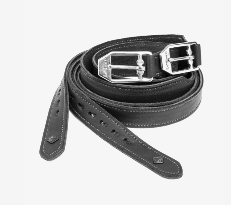 LeMieux Vector Pro Stirrup Leather Black 145 cm-3
