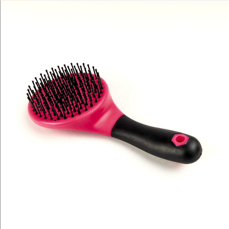 Ezi-Groom Grip Mane And Tail Brush Bright - Pink-1