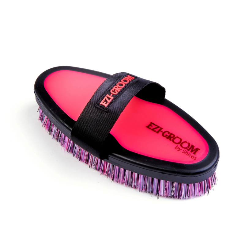 Ezi-Groom Grip Body wash brush - pink
