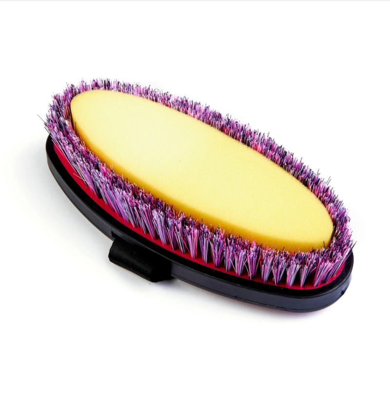 Ezi-Groom Grip Body wash brush - pink-1
