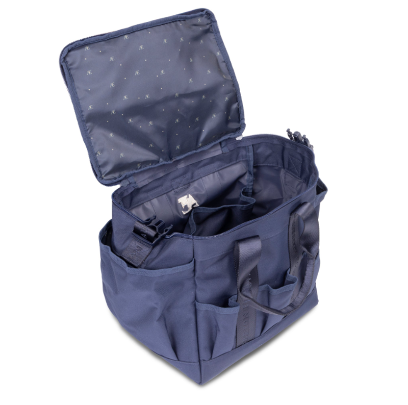 Shires Aubrion Equestrian Large Grooming Kit Bag - Navy-3