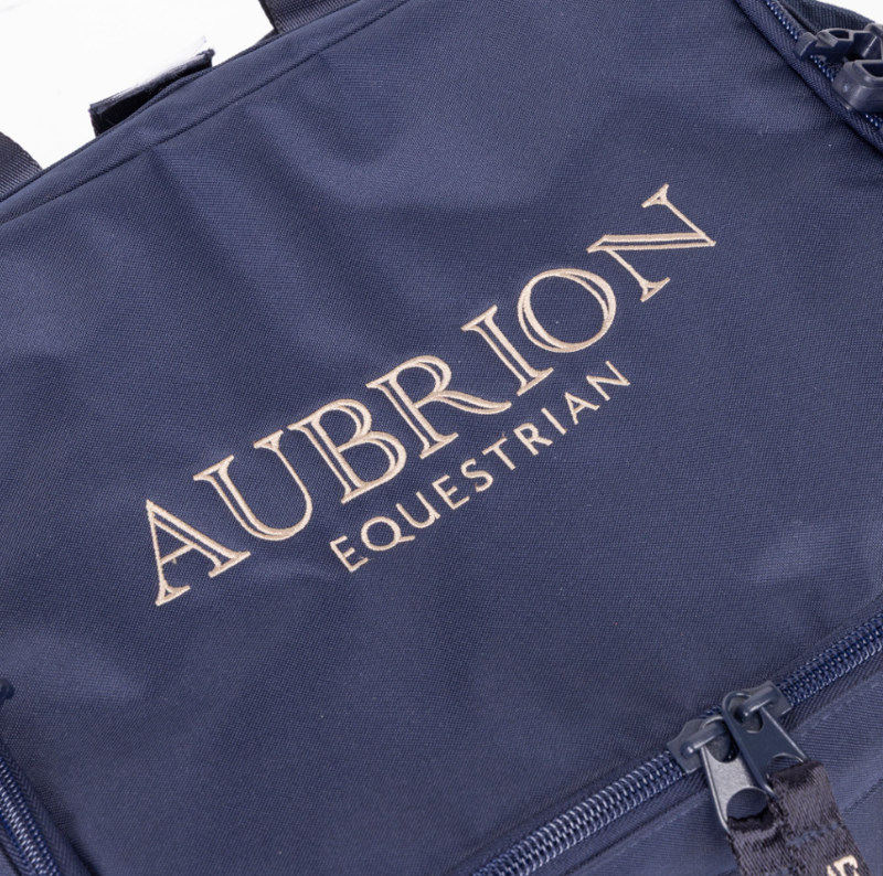Shires Aubrion Equestrian Large Grooming Kit Bag - Navy-8