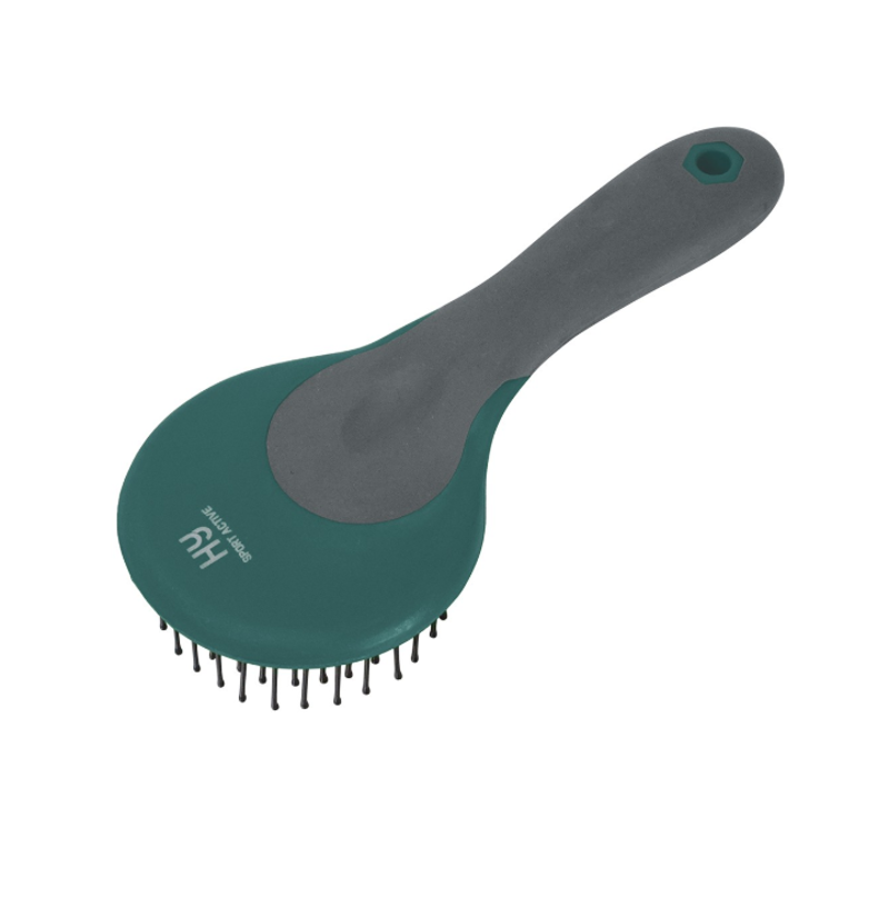 Hy Sport Active Mane and Tail Brush - Alpine Green