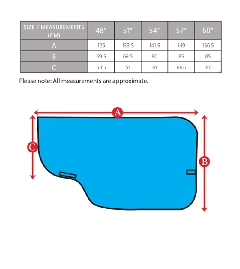 Shires Tempest Original Waterproof Exercise Sheet Navy-1