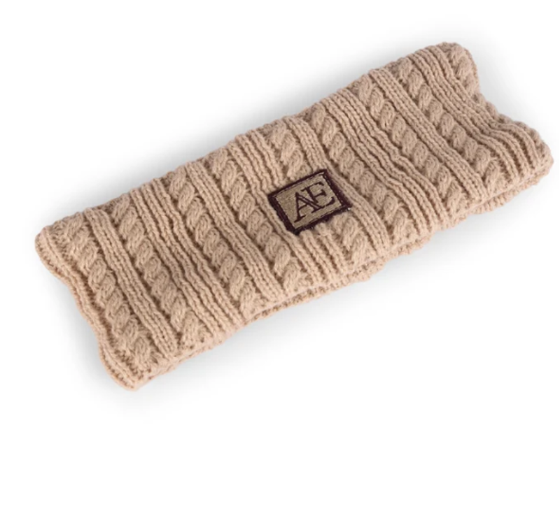 Aubrion Equestrian Knit Head Band - Oat