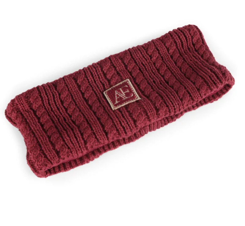 Aubrion Equestrian Knit Head Band - Port