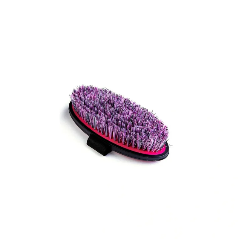 Shires Ezi-Groom Body Brush - Burgundy-1