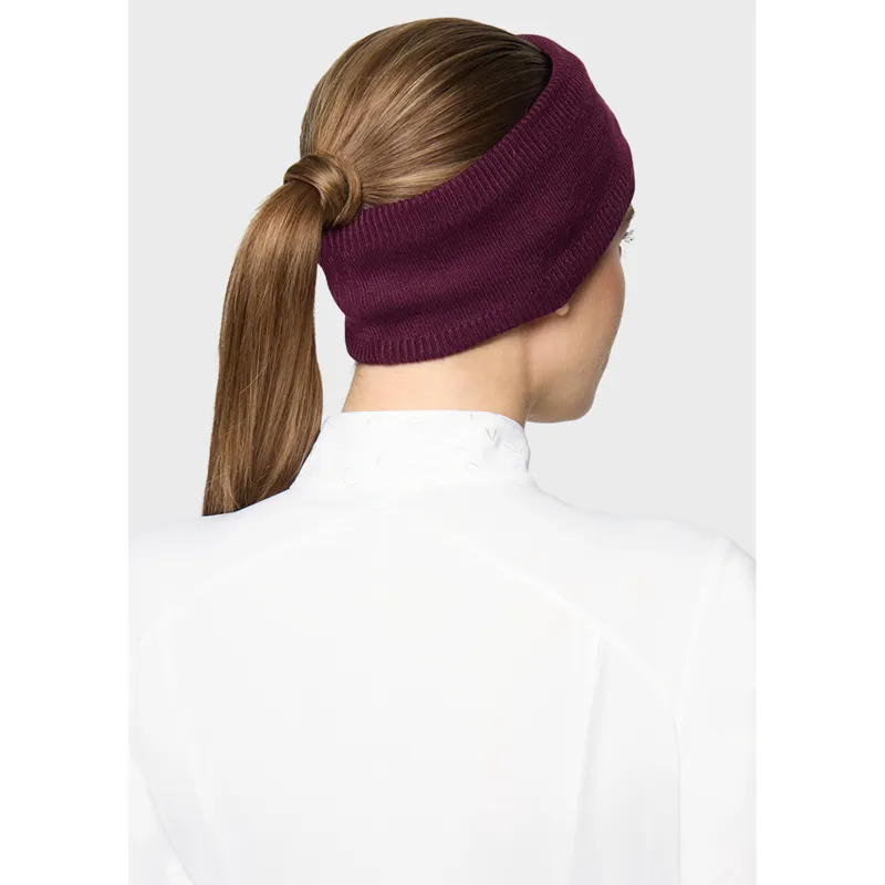 Amalie Crystal Ear Warmer - Plum-1
