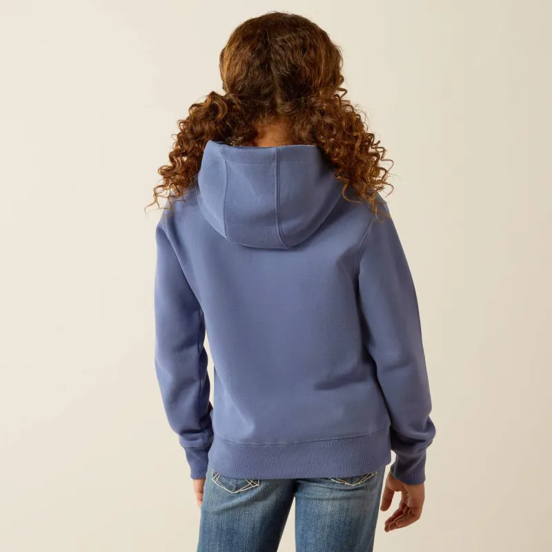 Ariat 2.0 Girls Hoodie - Coastal Fjord-2