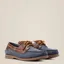 Ariat Antigua Ladies Deck Shoe - Navy/ Chocolate