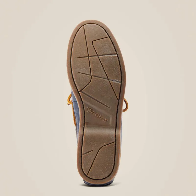Ariat Antigua Ladies Deck Shoe - Navy/ Chocolate-6
