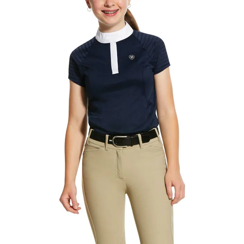 Ariat Aptos Vent Girls Show Shirt - Navy