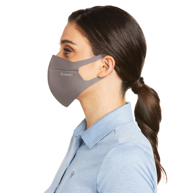 Ariat Face Mask - Plum/Grey-1