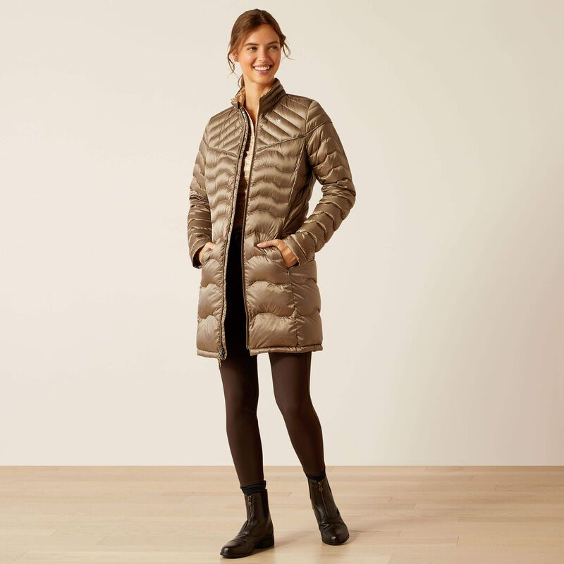Ariat Ideal Down Insulated Coat - Brindle-3