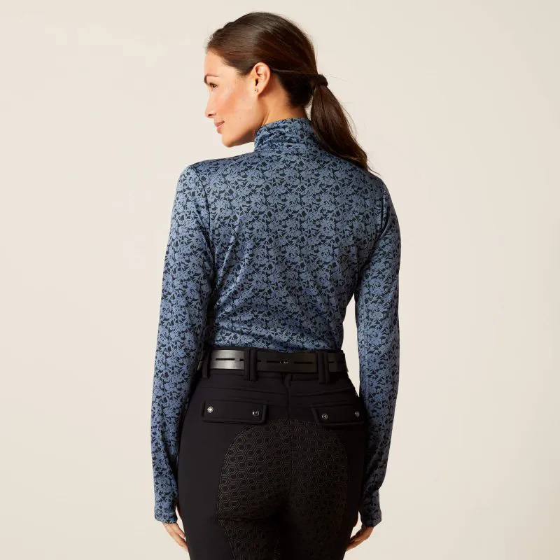 Ariat Prophecy Ladies Quarter Zip Baselayer - Sargasso Sea-2