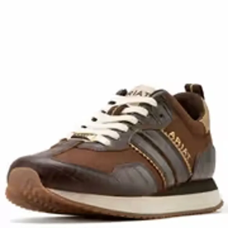 Ariat Ranch Runner Trainers - Aged Tan/ Luxe Espresso