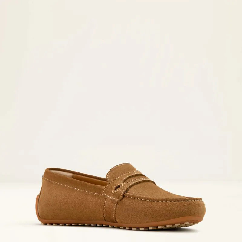 Ariat Selene Driving Shoe - Caramel Suede-1
