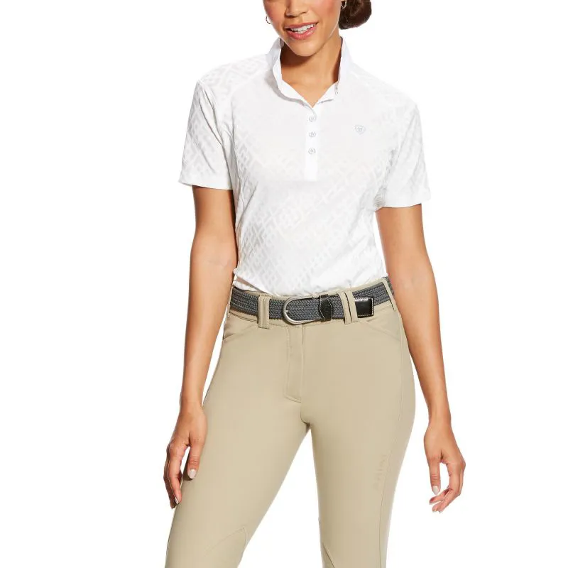 Ariat Showstopper Ladies Show Shirt Large in White