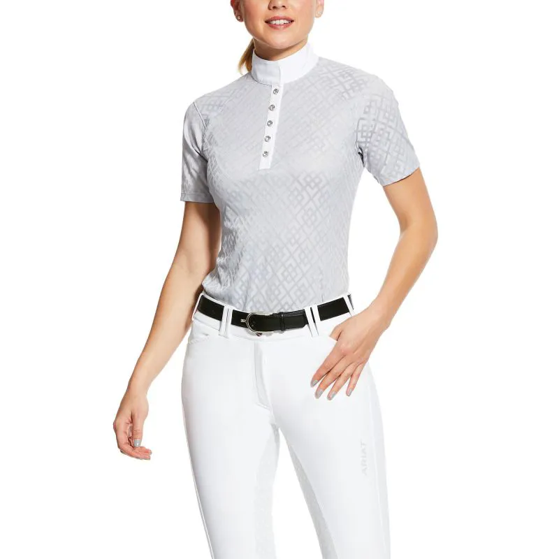 Ariat Showstopper Women's Show Shirt - Pearl Grey