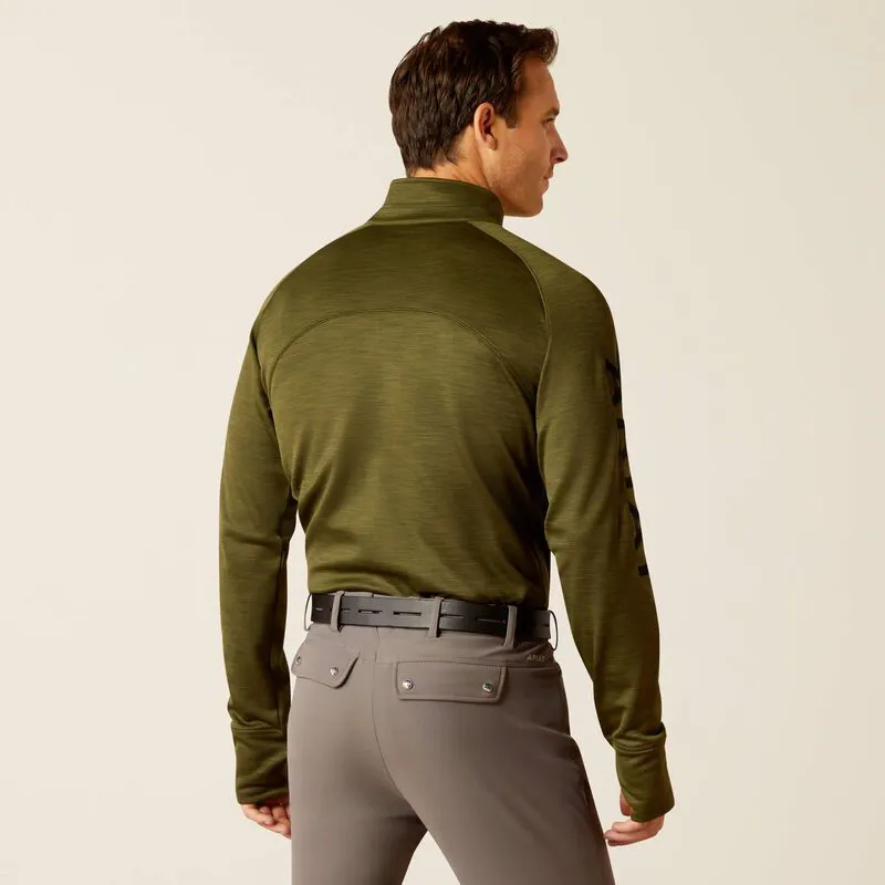 Ariat Tek Team Half Zip Men's Sweatshirt - Winter Moss-2