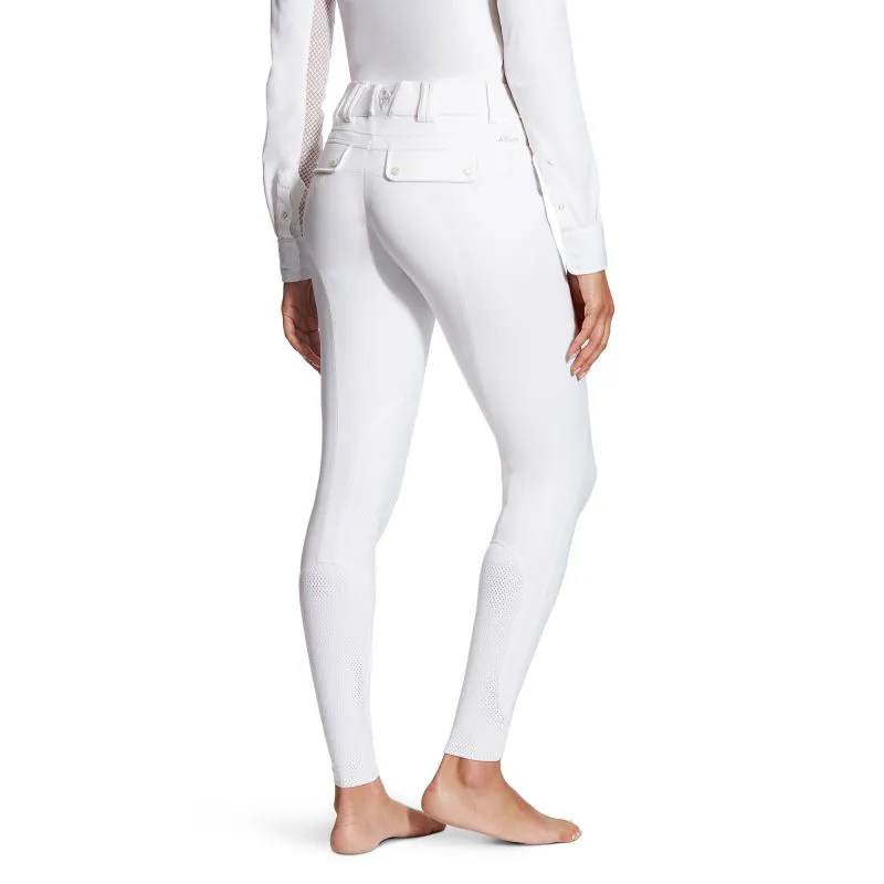 Ariat Tri Factor Grip Knee Patch - White-1