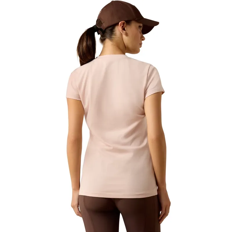 Ariat Vertical Logo T-Shirt L - Sepia Rose-1