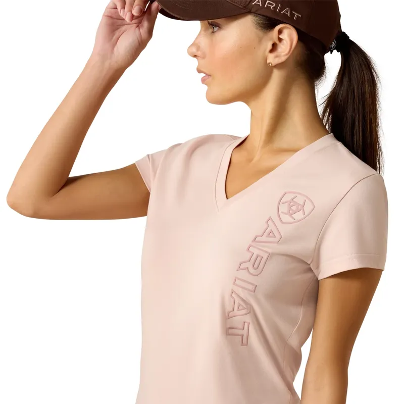 Ariat Vertical Logo T-Shirt L - Sepia Rose-2