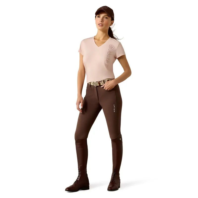 Ariat Vertical Logo T-Shirt L - Sepia Rose-3
